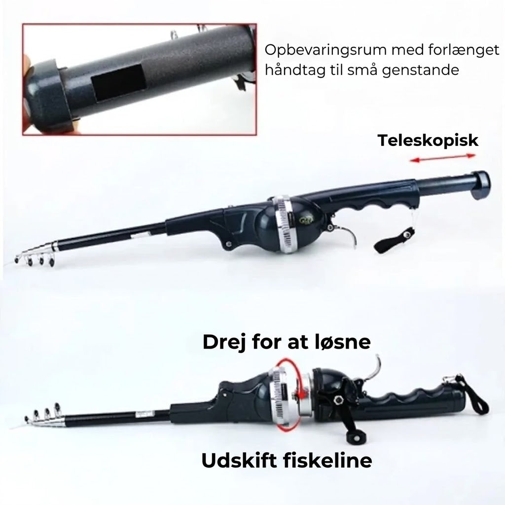 Kompakt teleskopfiskestang