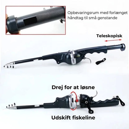 Kompakt teleskopfiskestang