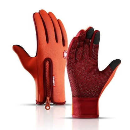 HeatGripX Vindtætte termiske antislip-handsker til det kolde vejr