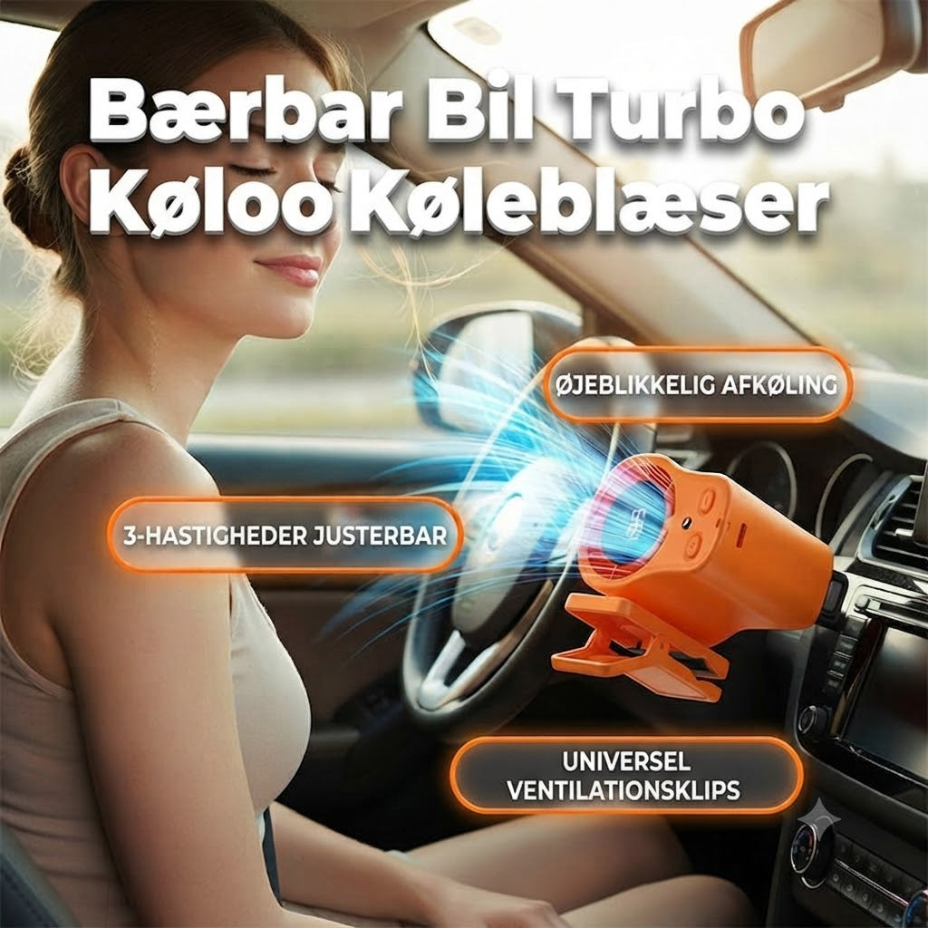 Håndfri personlig vifte med LED-skærm