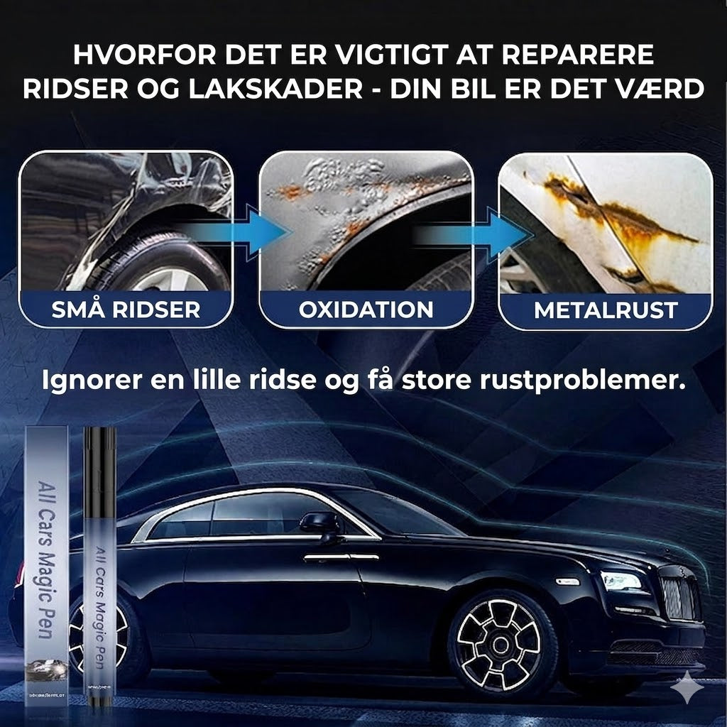 Ridsefjernerpen til bil – Universel Magic Pen