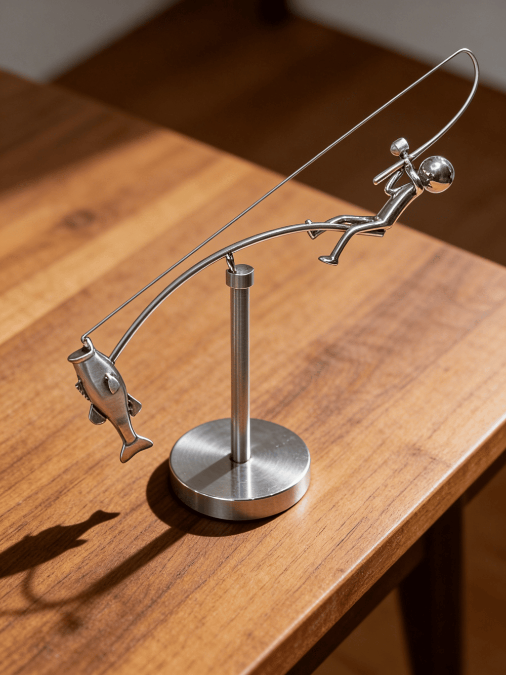 🎣 Designet skulptur af en fisker – Limited Edition