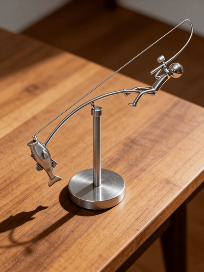 🎣 Designet skulptur af en fisker – Limited Edition