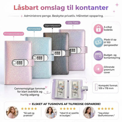 Budgetbinder med Kodelås | Sparemappe