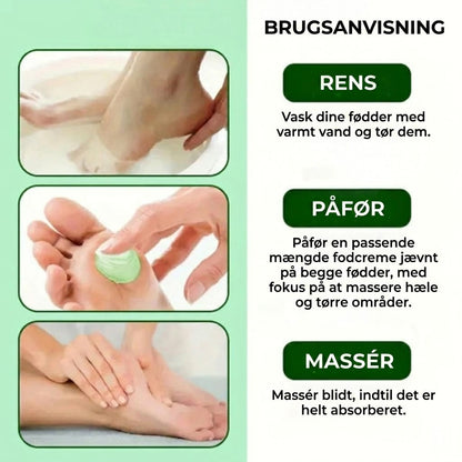 Fugtgivende fodcreme med Tea Tree Oil og Aloe Vera