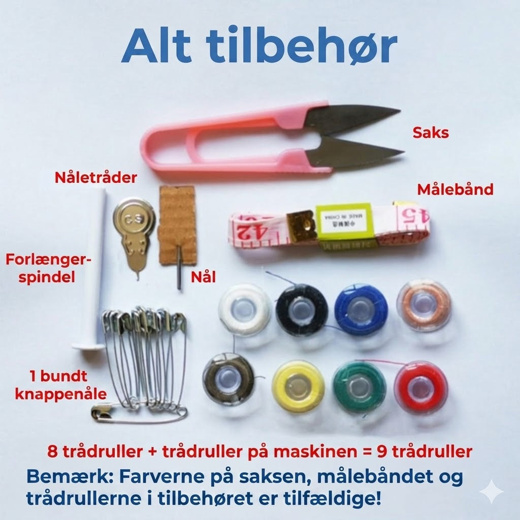 Mini håndholdt symaskinesæt – ledningsfri, bærbar og klar til at sy