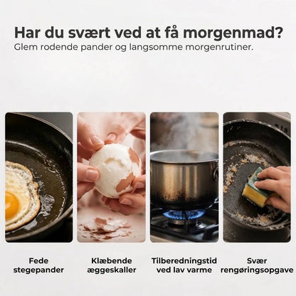 Æggekoger til Mikrobølgeovn med Låg og Håndtag