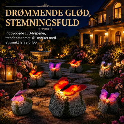 LunaGlow™ | Solcelle-havesten med indbygget lysende sommerfugl