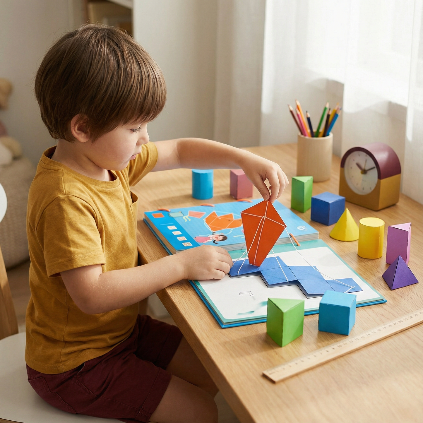 3D-bog om rumgeometri for børn