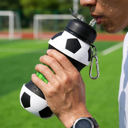 FlexBall™ | Sammenklappelig silikone-vandflaske til sport (sportsbold-design)