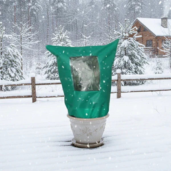 🌷 Vinterbeskyttelse til Planter | Frostsikker Plantepose med Lynlås & Snøre