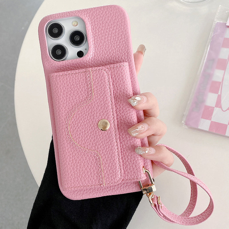 🔥📱 iPhone-cover til kvinder - med indbygget pung