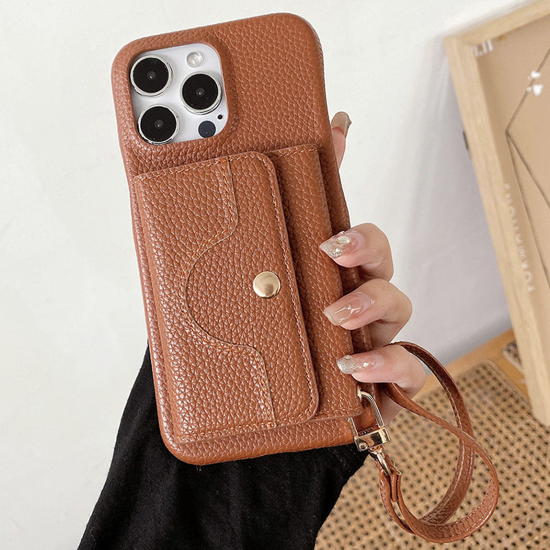 🔥📱 iPhone-cover til kvinder - med indbygget pung