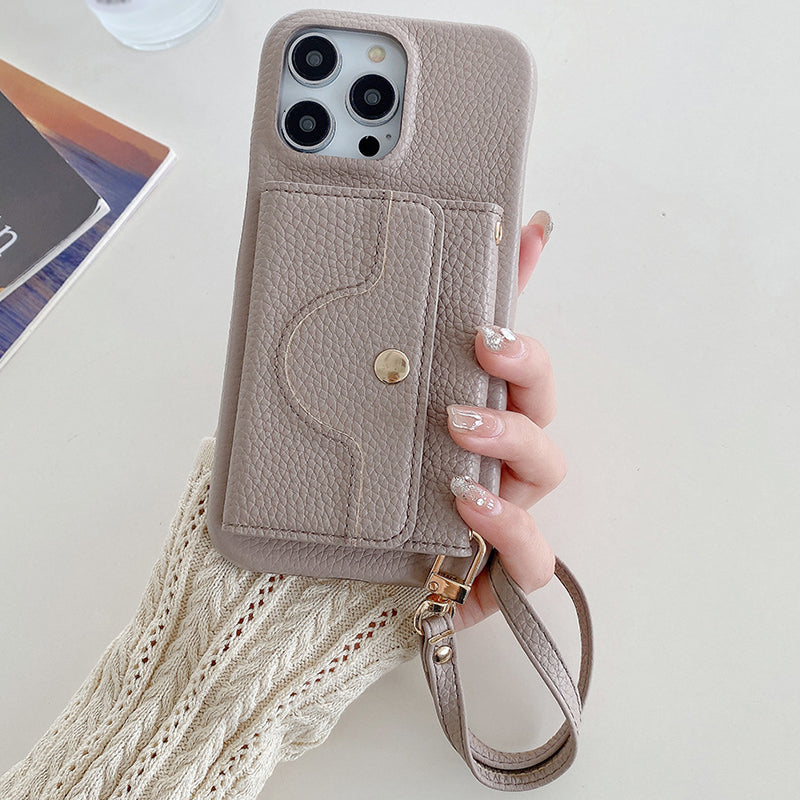 🔥📱 iPhone-cover til kvinder - med indbygget pung