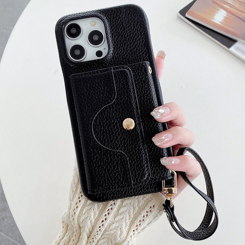 🔥📱 iPhone-cover til kvinder - med indbygget pung