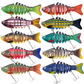 🐟 Multi-leddet bionisk svømmende fiskeagn – Realistisk bevægelse, attraktivt design & ideel til fangst af store fisk 🌊