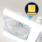 Loftsventilator med dobbelt hoved og LED-lys – moderne design med fjernbetjening til stue og soveværelse