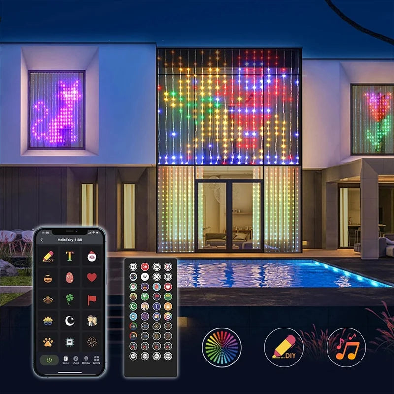 Smart LED-lysgardin – Eget lysdesign via app
