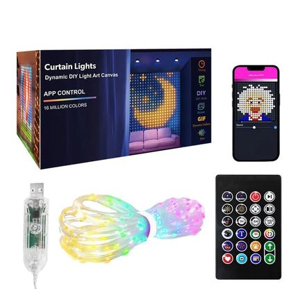 Smart LED-lysgardin – Eget lysdesign via app