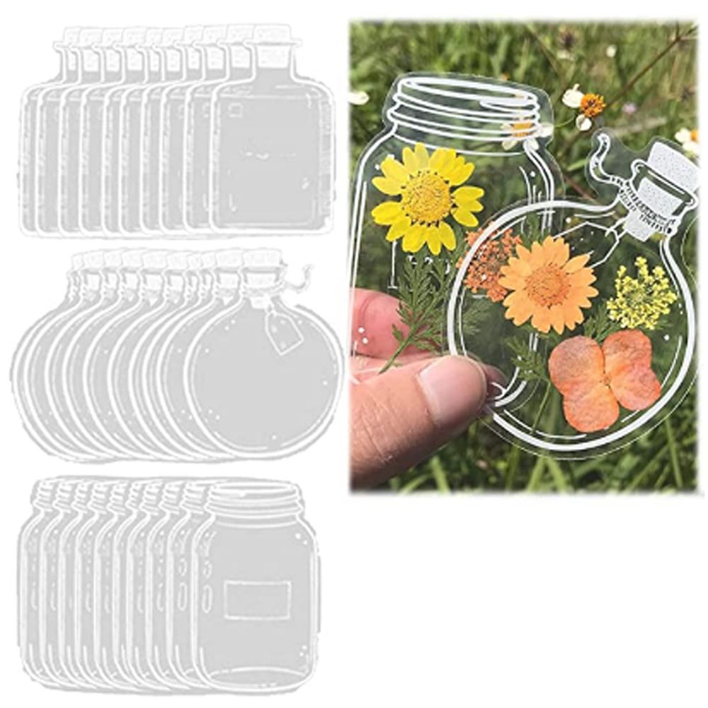 🍃 Transparente Naturklistermærker