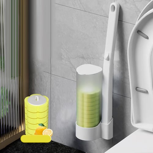 Sanitær ikke-bakteriel toiletbørste (inkl. 6-36 duftpuder)