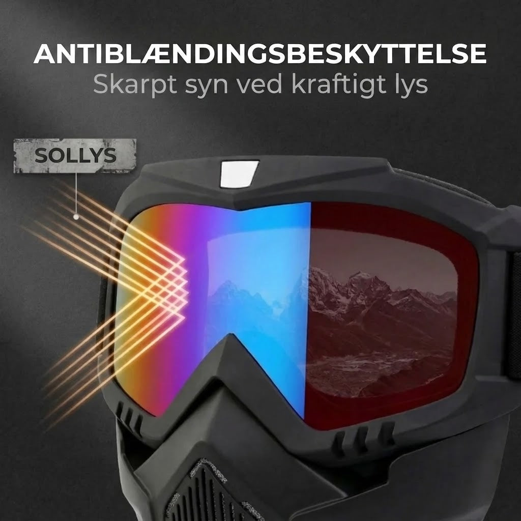 Ridsefast sportsmaske