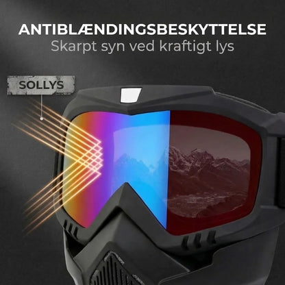 Ridsefast sportsmaske