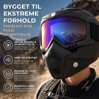 Ridsefast sportsmaske