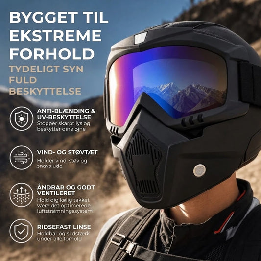 Ridsefast sportsmaske