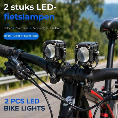LED Cykellygte med Dobbelt Lysstråle
